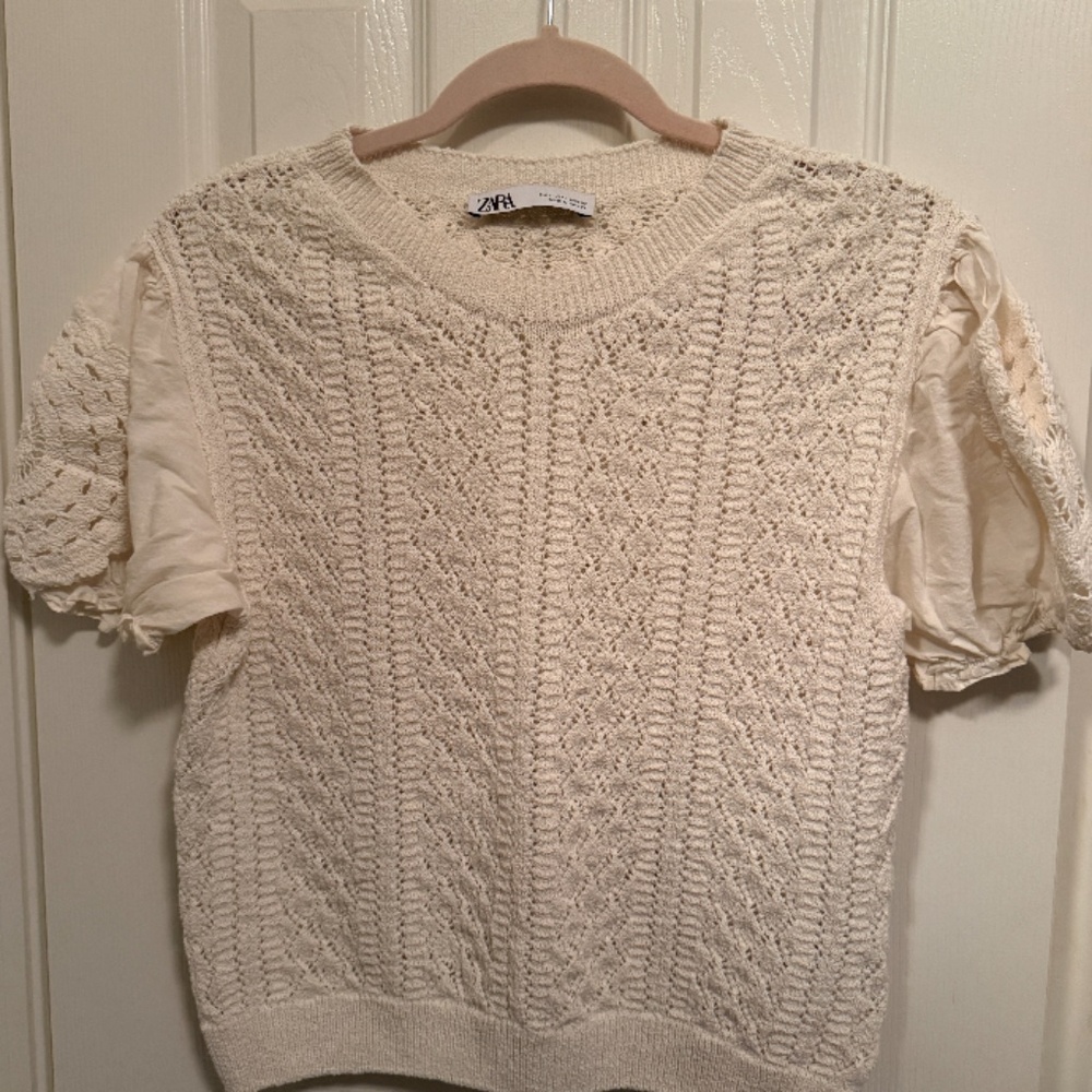 zara knit top